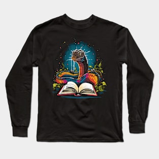 Eel Reads Book Long Sleeve T-Shirt